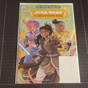Disney Star Wars Comic with Purple and Blue Highlights